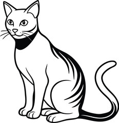 Cat silhouette vector designs 13