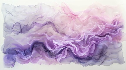 Obraz premium Delicate Abstract Ink Painting with Lavender and Pink Tones Creates an Ethereal and Dreamlike Visual
