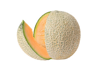 melon on white background