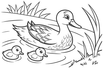 Stork with baby illustration, a symbol of love and new life in nature's peaceful flight