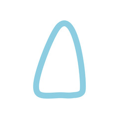 Random blue triangle shape
