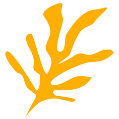 Abstract Yellow Seaweed