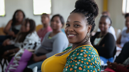 South African Woman in a classroom