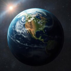 Naklejka premium earth in space