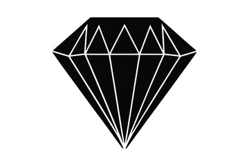 diamond Icon silhouette vector illustration