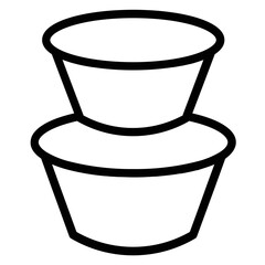 Food Kitchen Storage Line Icon