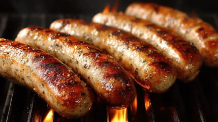 Grilled sausages