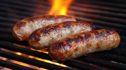 Grilled sausages