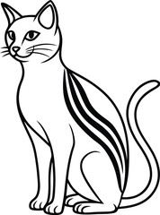 Cat silhouette vector designs 21
