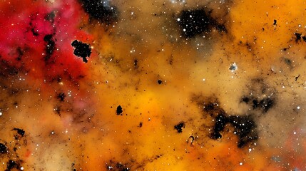 Obraz premium Cosmic nebulae display vibrant hues of space.