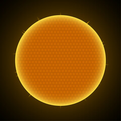 Image of The Sun star in black space