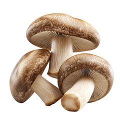 freshly harvested mushrooms with earthy tones