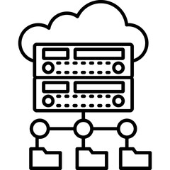 Cloud Server Icon