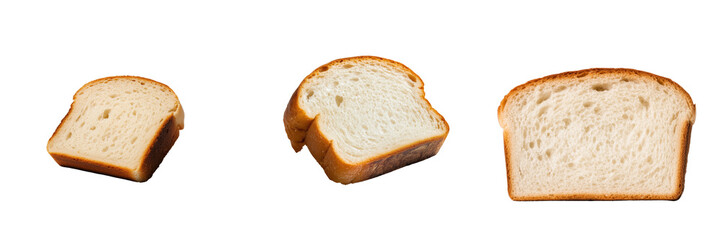 Slicing fresh bread kitchen counter food on transparent background