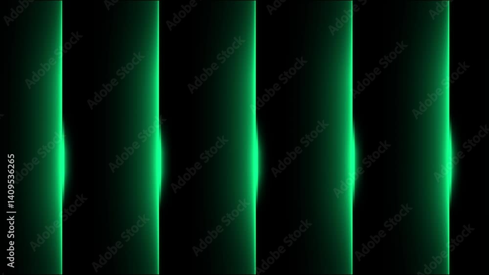 Aufkleber turquoise color horizontally moving multiple glowing luxury lines modern design dark loop able geome
