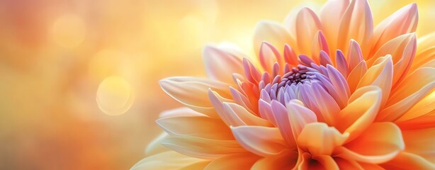 Obraz premium A vibrant orange flower blooms beautifully against a soft, dreamy background.