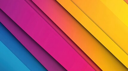 Obraz premium Vibrant Diagonal Stripes Abstract Background