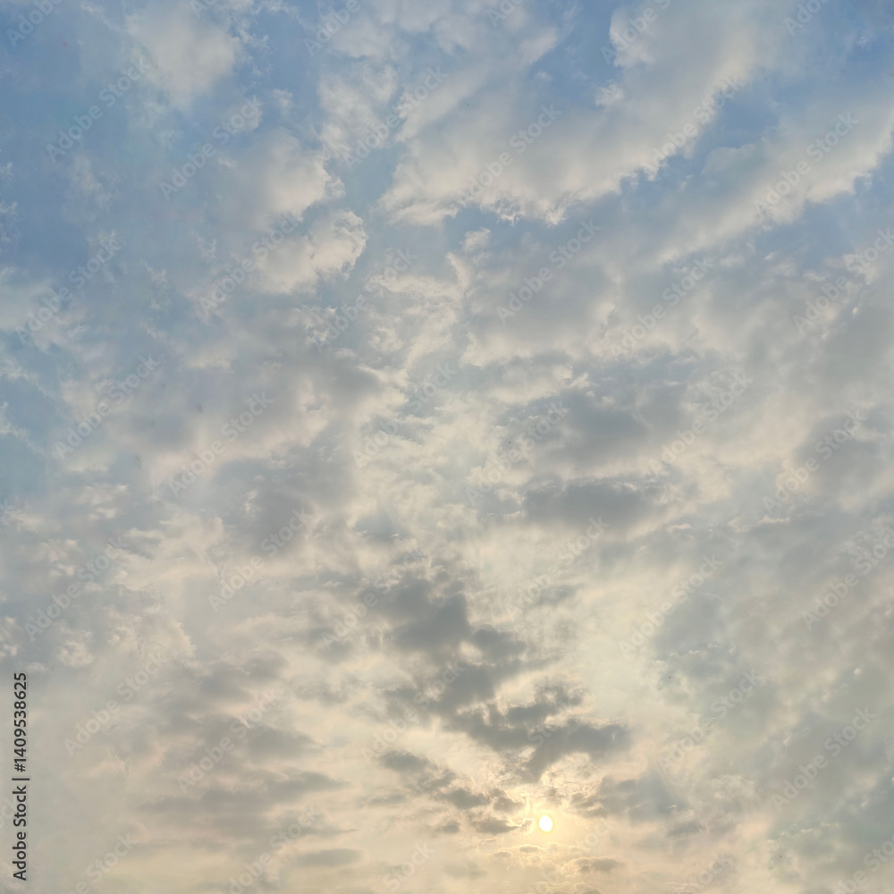 Canvas Prints sunlight piercing through clouds . the scene of sunlight penetrating through clouds. the clouds are 
