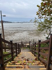 stairs to the sea