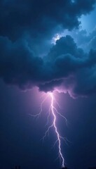 Dark grey clouds dominate the sky with twisted lightning bolts , grey, thunderstorm, overcast