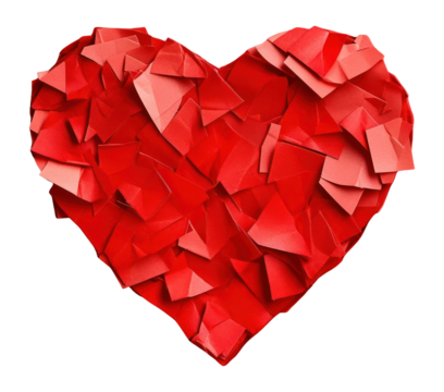 PNG Sticky note heart symbol paper craft.