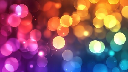 Fototapeta premium Abstract Rainbow Bokeh Background