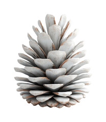 Crafting cozy pinecone arrangement home rustic top view seasonal charm. Isolated on transparent background, png.