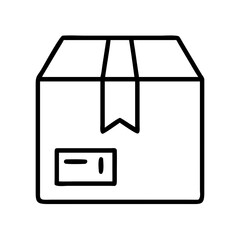 Obraz premium Illustration of delivery box package shipment order carton cardboard container parcel logistic moving box