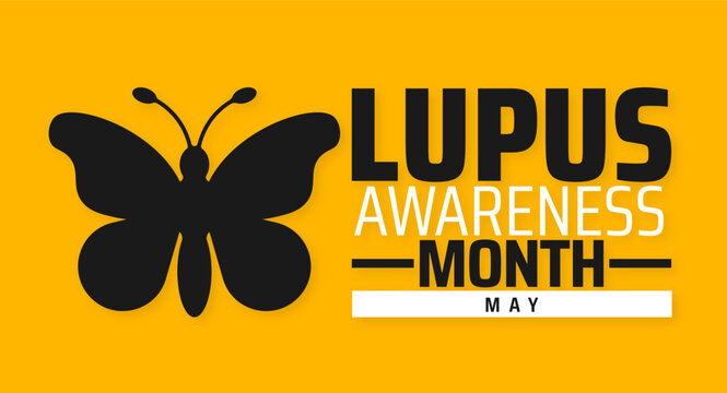 Lupus Awareness Month background banner or poster design template. observed every year in May. Holiday concept. Use to any Template, card, poster, placard, template. - Powered by Adobe