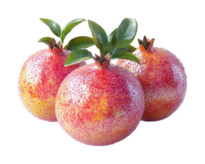 Fototapeta premium Harvesting fresh pomegranates in nature's bounty vibrant fruit natural. Isolated on transparent background, png.