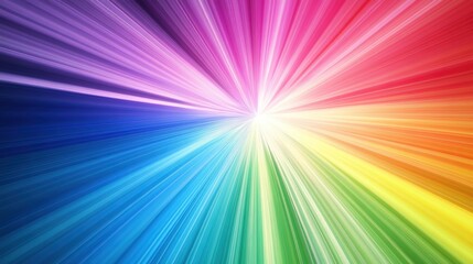 Obraz premium Vibrant Rainbow Burst: A Spectrum of Color