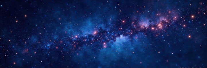 Naklejka premium Dark celestial background with scattered stars twinkling like diamonds against a velvet sky, night sky, dark, space