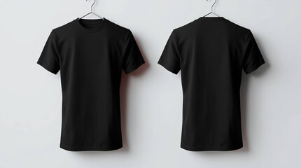 Minimalist black t-shirt mockup
