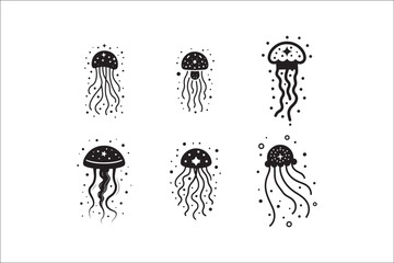 Jellyfish Silhouette Vector | Ocean Sea Life Clipart SVG & PNG Files

Minimalist Jellyfish Vector | Marine Animal Silhouette for Cricut & Print

Jellyfish SVG Bundle | Underwater Sea Creature Vector C