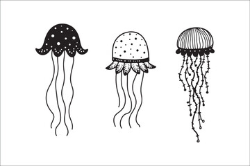 Jellyfish Silhouette Vector | Ocean Sea Life Clipart SVG & PNG Files

Minimalist Jellyfish Vector | Marine Animal Silhouette for Cricut & Print

Jellyfish SVG Bundle | Underwater Sea Creature Vector C