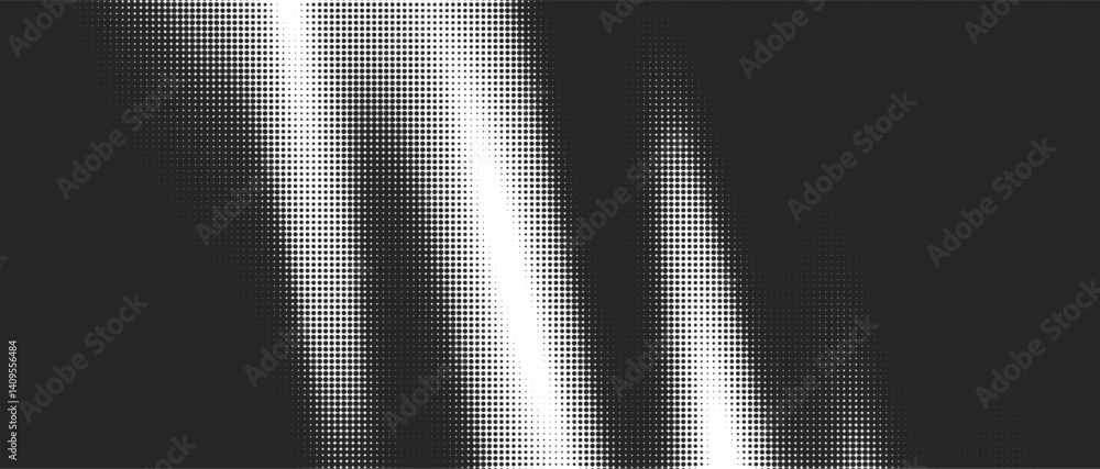 Aufkleber Retro Comic Grid with Gradient Overlay and Pixelated Dots. This vintage-inspired design features abstract lines and a grunge effect, creating a seamless background pattern