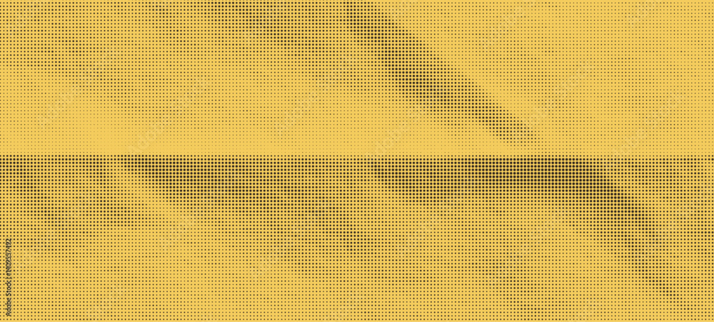 Poster Abstract Vintage Collage with Yellow Background and Rough Paper Effect Overlaid on Grungy Pattern Featuring Gradient Dot and Black Noise for Graphic Design Inspiration.