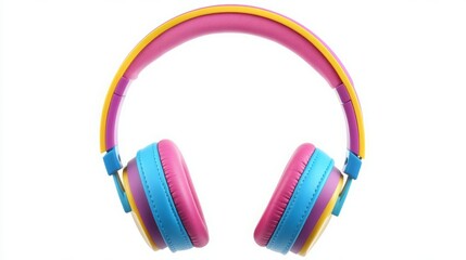 Colorful over-ear headphones perfect for kids!