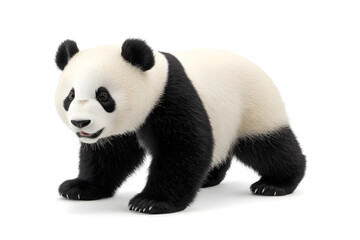 Cute Panda Cub Walks Gracefully