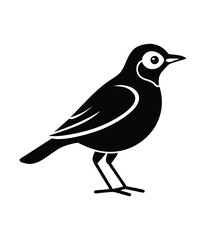 Obraz premium Bird Silhouette: Minimalist Nature-Inspired Design