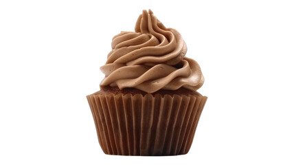 Delicious Chocolate Cupcake with Swirled Frosting Perfect for Baking Blogs and Dessert Websites