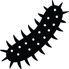 Sea Cucumber Icon Vector Illustration of a Beautiful Sea Creature