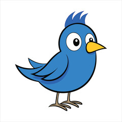 Cartoon Blue Bird