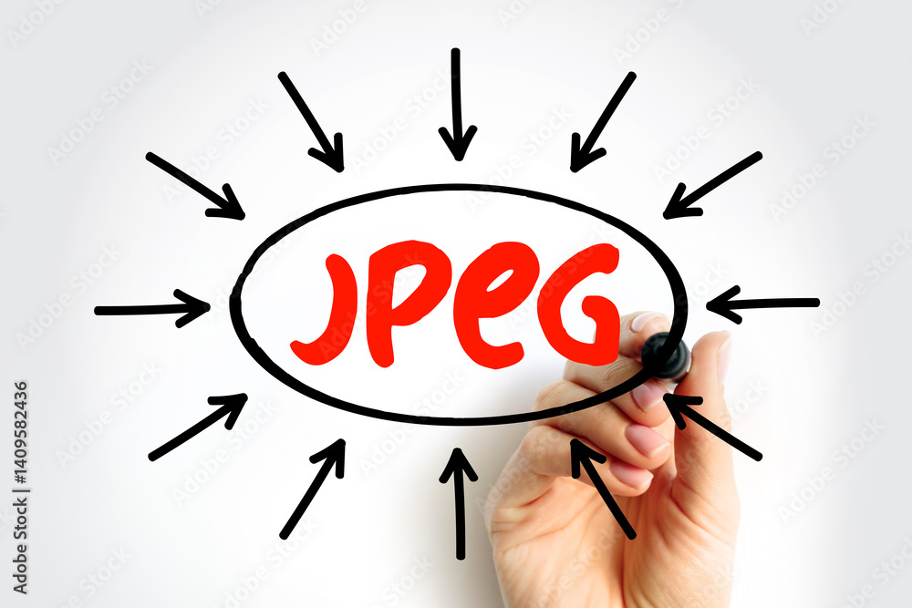 Fototapete jpeg joint photographic experts group is an group of experts that develops and maintains standards f