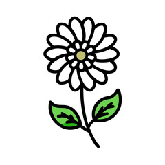 Seedling with leaves on black background illustration