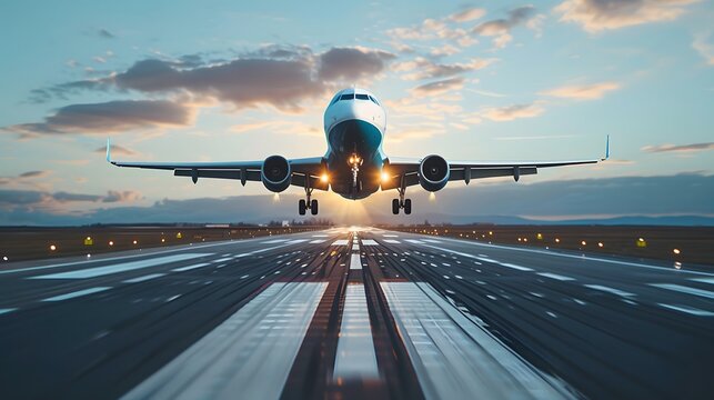 Airplane Departing into the Sky: Journey and Exploration