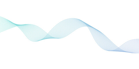 Abstract Flowing Wave Lines on White. Smooth Fluid Lines Abstract Art for background