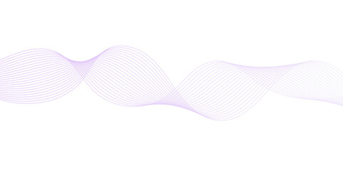 Abstract Flowing Wave Lines on White. Smooth Fluid Lines Abstract Art for background