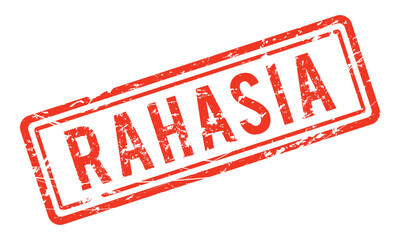 rahasia, Indonesian language stamp