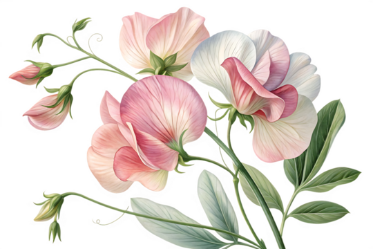 elegance flowers transparent background - Powered by Adobe